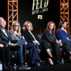 Executive producers/writers/directors Ryan Murphy and Tim Minear, executive producer Dede Gardner, and actors Jessica Lange, Susan Sarandon, Alison Wright, Catherine Zeta-Jones, and Kiernan Shipka of Feud (Photo: Frederick M. Brown/Getty Images)